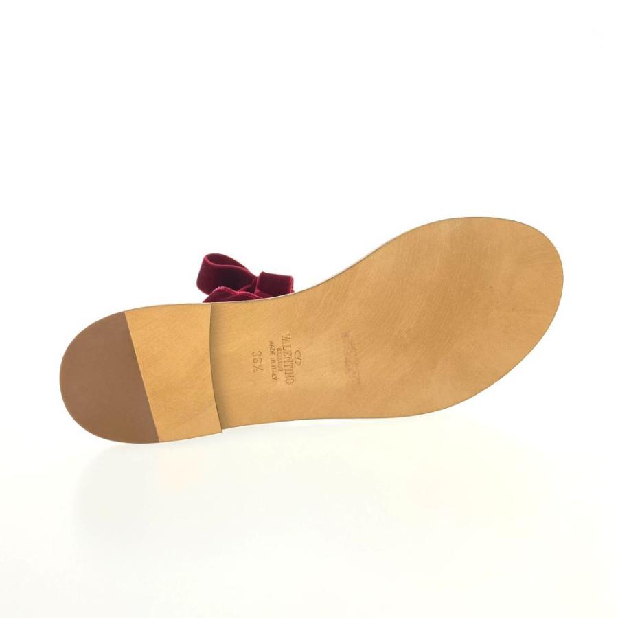 ヴァレンティノ　リボン　サンダル 中古・古着通販】VALENTINO (ヴァレンティノ) スタッズリボンサンダル