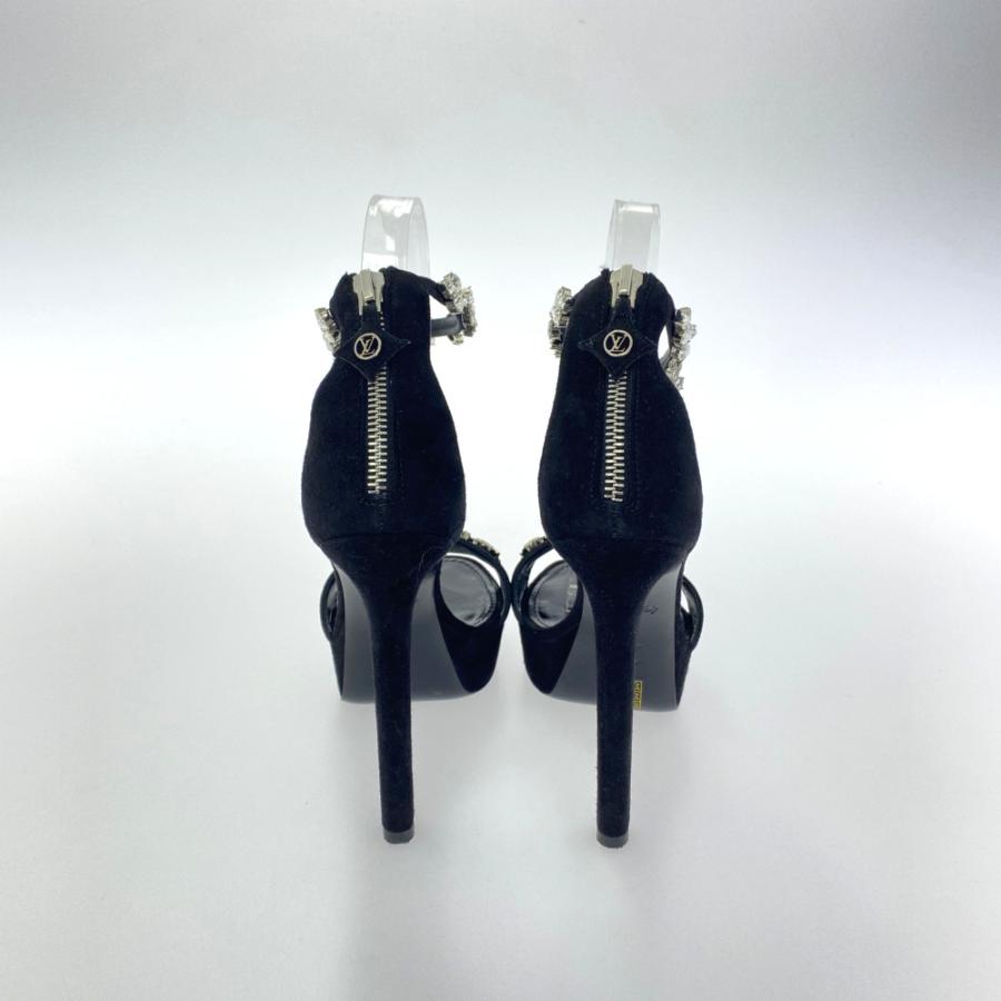 ルイヴィトン ビジュー ヒールサンダル 靴/NL0148/37/ブラック  