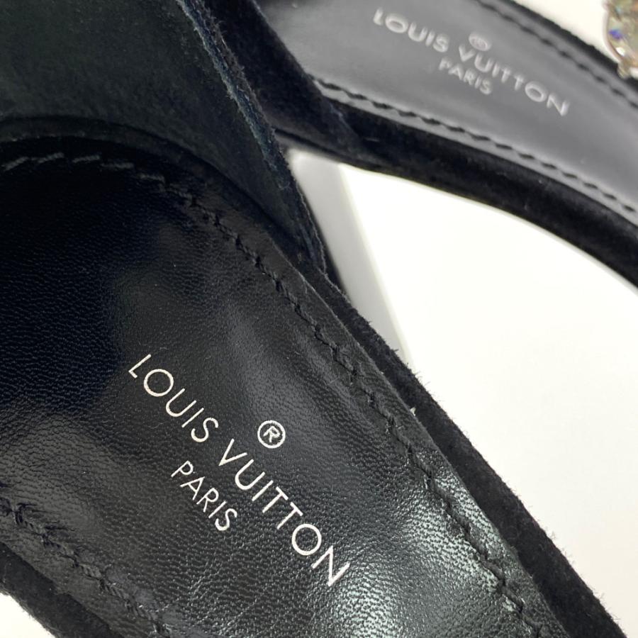 ルイヴィトン ビジュー ヒールサンダル 靴/NL0148/37/ブラック