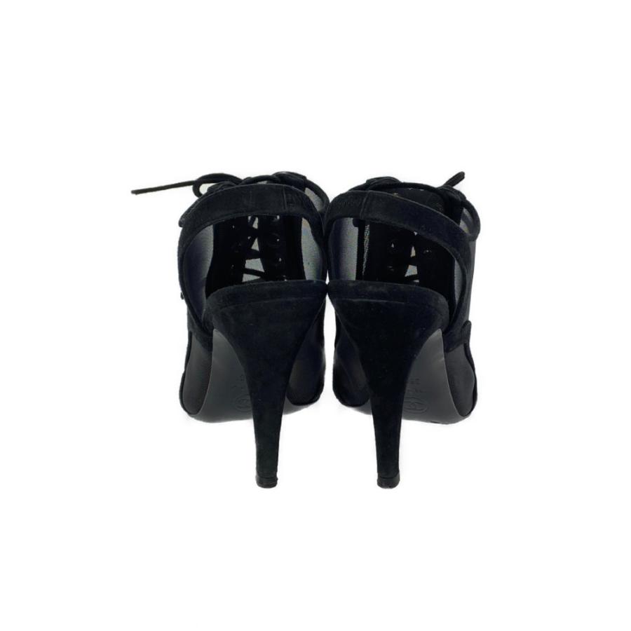 CHANEL（シャネル） レースアップ メッシュ スエード サンダル靴