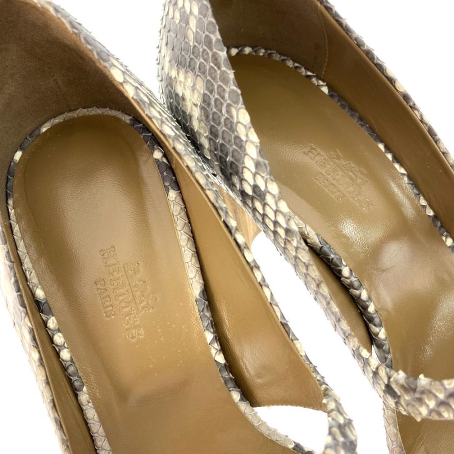 HERMES エルメス パイソンレザー パンプス サンダル 靴/161216Z/371/2 