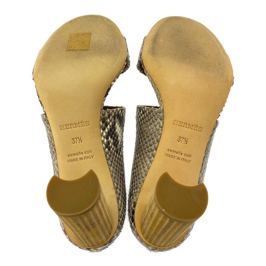 HERMES エルメス パイソンレザー パンプス サンダル 靴/161216Z/371/2  