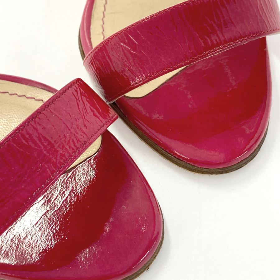 MANOLO BLAHNIK（マノロブラニク） パテントレザーサンダル 靴/361/2