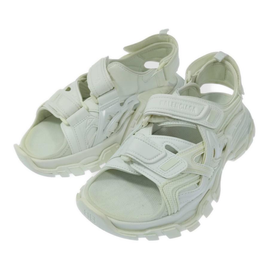【新品】バレンシアガ　トラックサンダル　サイズ42 ホワイト バレンシアガ トラックサンダル サイズ42 ホワイト 美品 - メルカリ