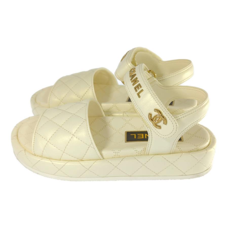 CHANEL（シャネル） マトラッセ・ココマーク・ラムスキン ベルクロ