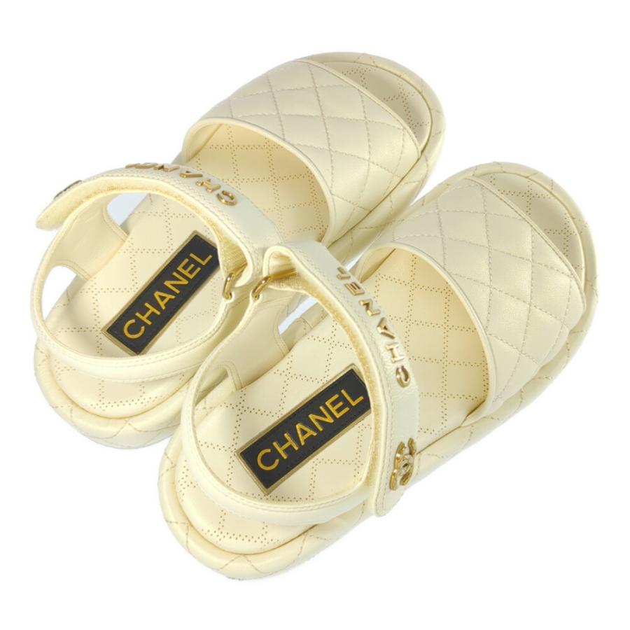 CHANEL（シャネル） マトラッセ・ココマーク・ラムスキン ベルクロ