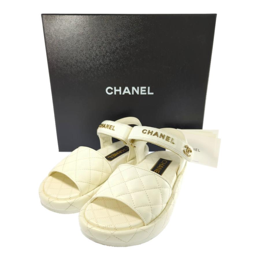 CHANEL（シャネル） マトラッセ・ココマーク・ラムスキン ベルクロ