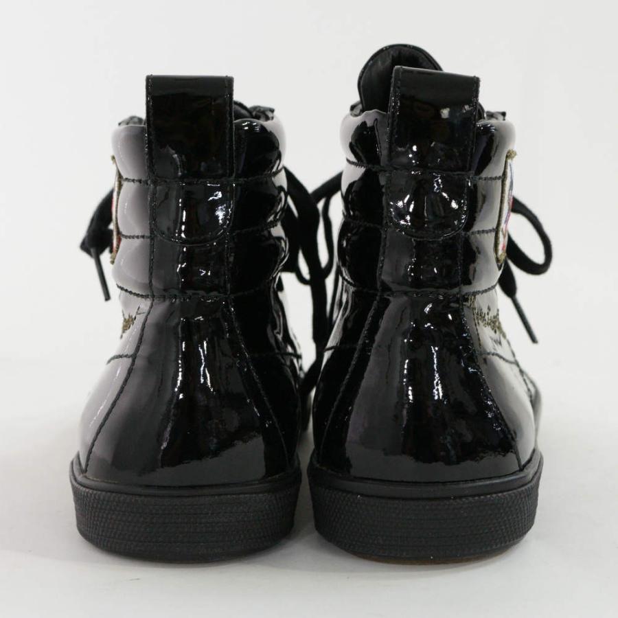 SAINT LAURENT ブラック/レッド ハイカットスニーカー イヴサンローラン ハイカットスニーカー靴/LK209373/40/ブラック