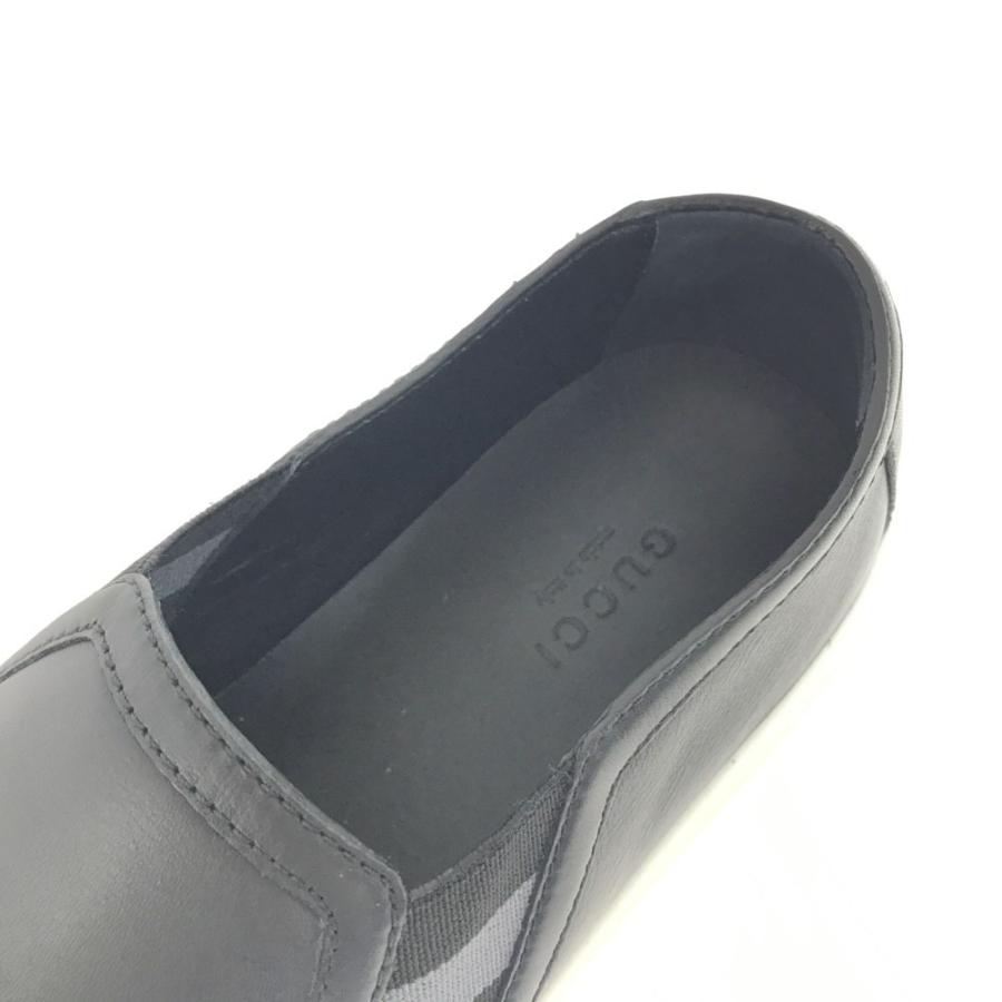 【未使用】GUCCI グッチ 473974 靴　スリッポン スニーカー レザー ブラック レディース　プレゼント GUCCI（グッチ） スニーカー靴 スリッポン/473974/35/ブラック/GUCCI