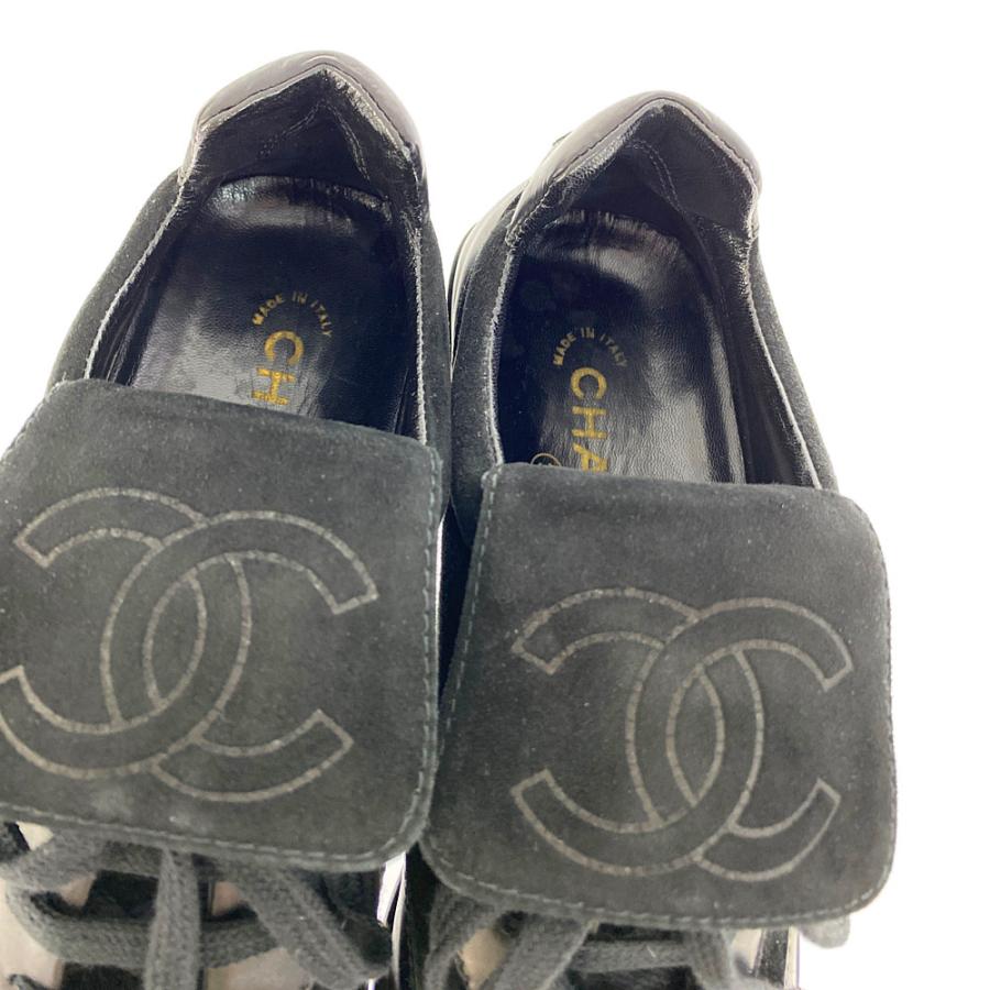 CHANEL シャネル ココマーク刺繍・スエードスニーカー 靴/A14911