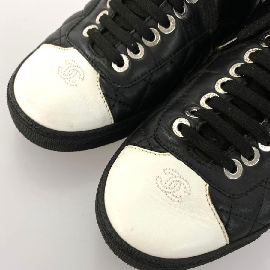 CHANEL（シャネル） ココマーク キルティング ハイカットスニーカー 靴 