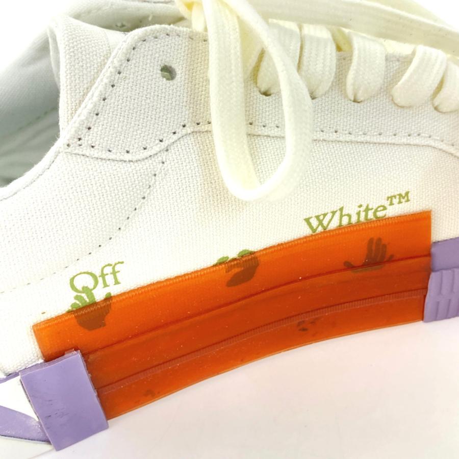 オフホワイト Low Vulcanized Eco Canvas エコキャンバス スニーカー靴/OMIA085F21FAB0010109/42(27cm相当)/ホワイト/OFF-WHITE /b220429/439838｜rfstore｜06