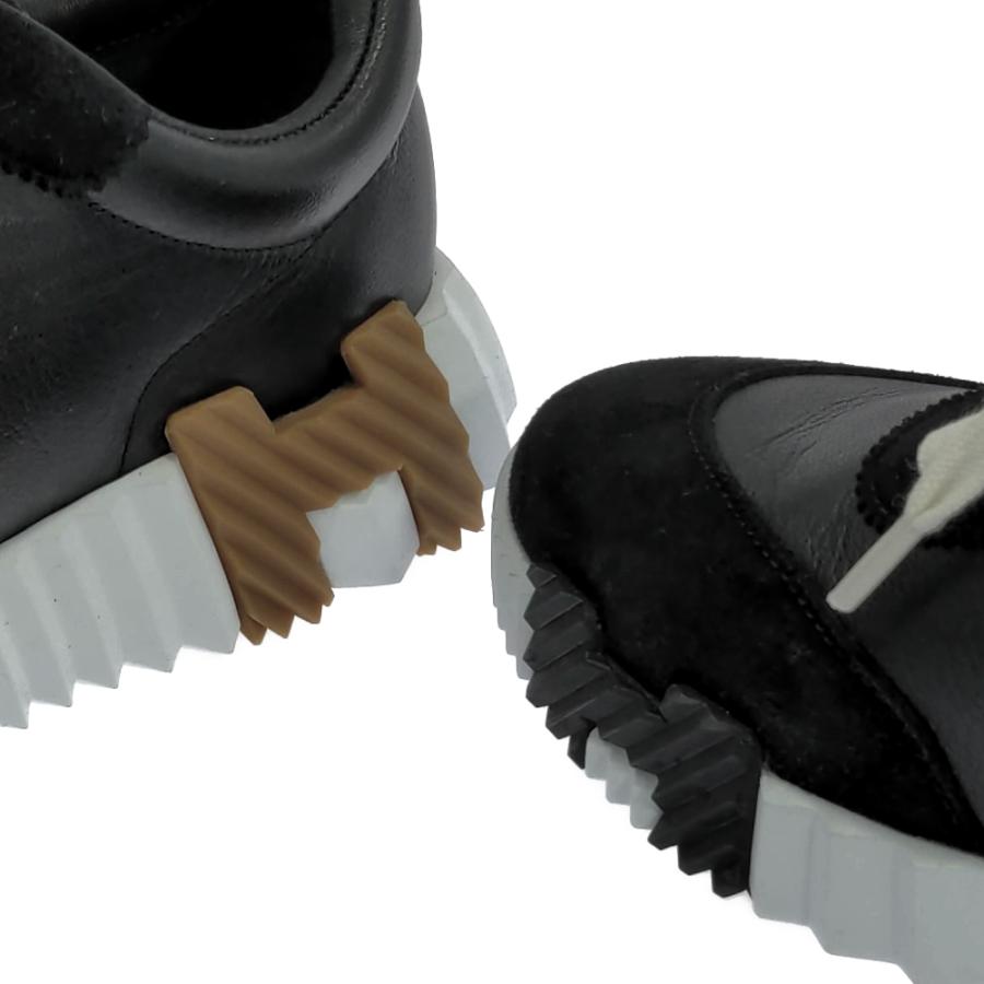 HERMES（エルメス） バウンシング・Hロゴ カーフ×スエード スニーカー