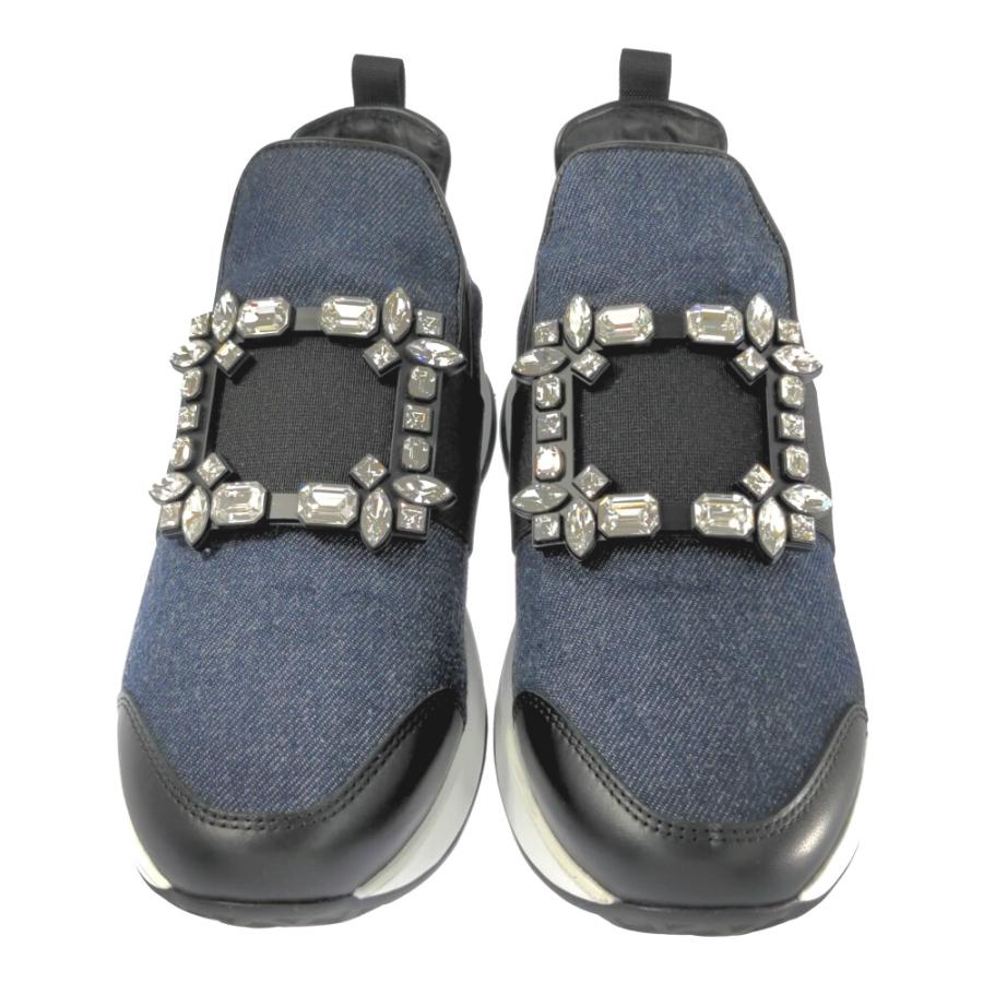 Roger Vivier ロジェヴィヴィエ ビジュー バックル デニム Roger Vivier ロジェヴィヴィエ ビジュー バックル デニム