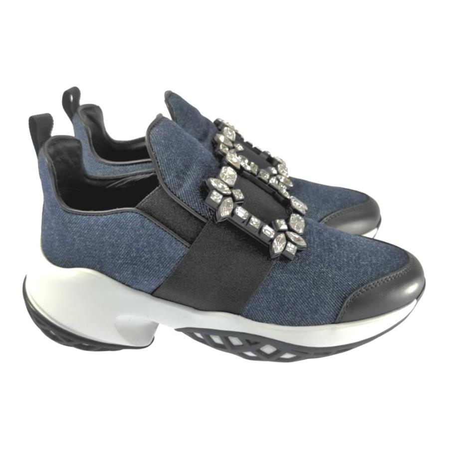 Roger Vivier ロジェヴィヴィエ ビジュー バックル デニム Roger Vivier ロジェヴィヴィエ ビジュー バックル デニム