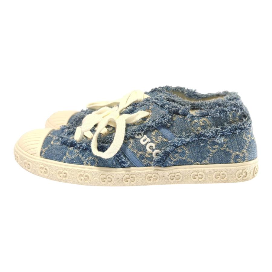 GUCCI（グッチ） ロゴ 24SS GGパターン デニム スニーカー 靴/784213