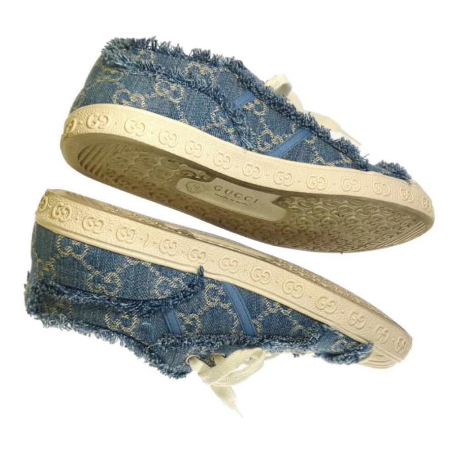 GUCCI グッチ ロゴ 24SS GGパターン デニム スニーカー 靴/784213/35