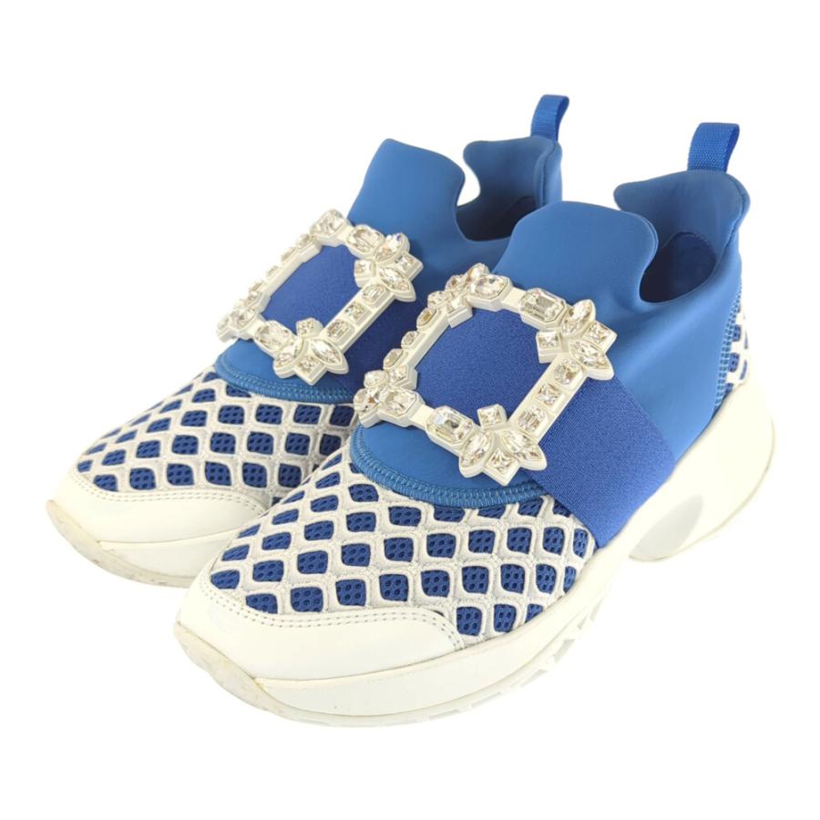 ロジェヴィヴィエ Roger Vivier バックル スニーカー ビジュー Roger Vivier ロジェヴィヴィエ ビジュー バックル ストレッチ