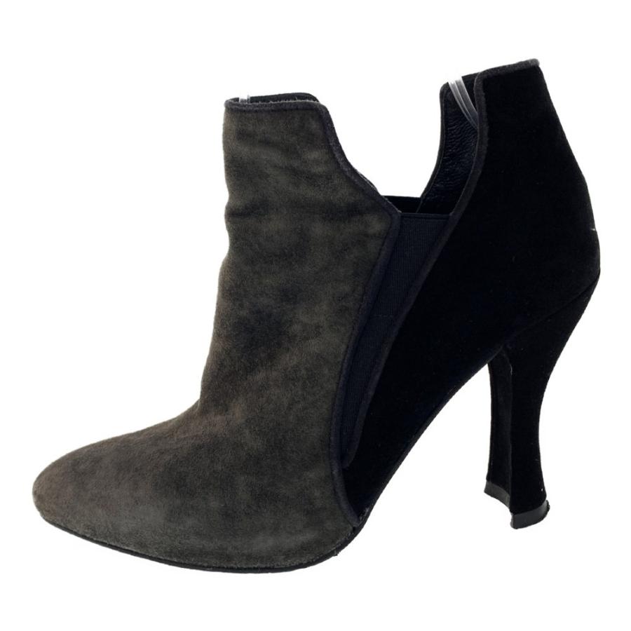 STUART WEITZMANショートブーツ 新品 スチュアートワイツマン ショートブーツ 靴 バイカラー/37/グレー