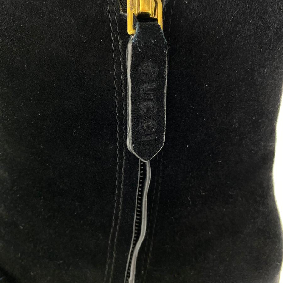 GUCCI（グッチ） GGマーモント・スエードレザーフリンジアンクルブーツ