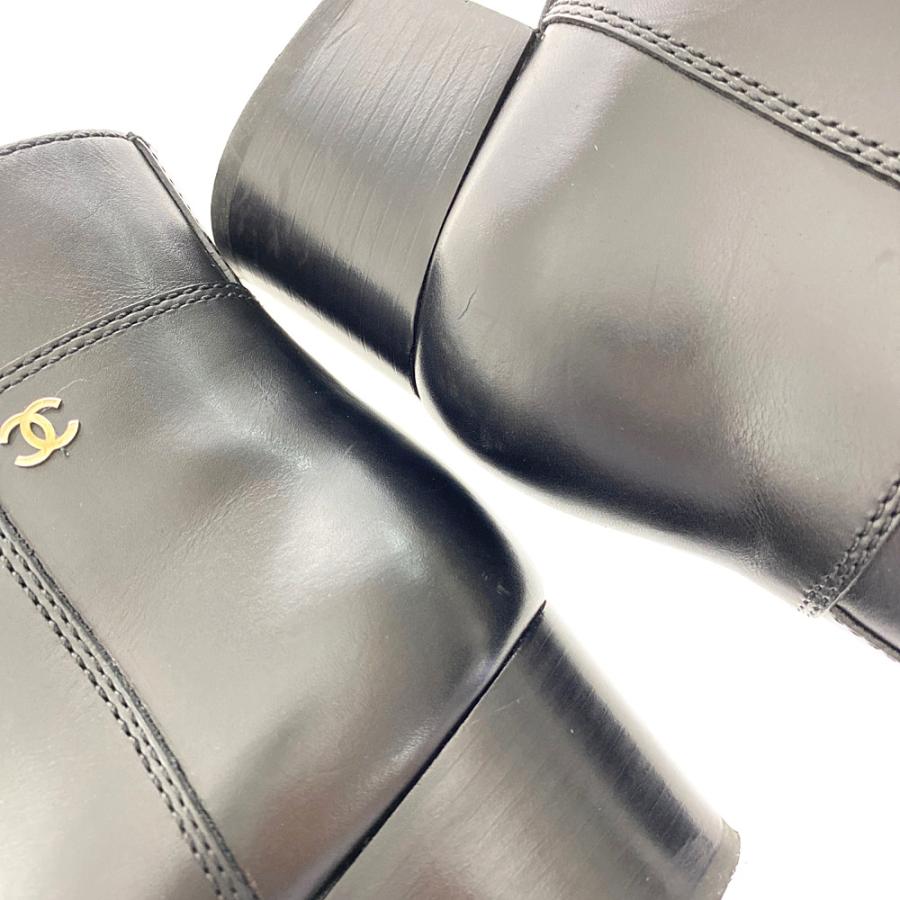 CHANEL（シャネル） ココマークレザーショートブーツ 靴/G28591/35