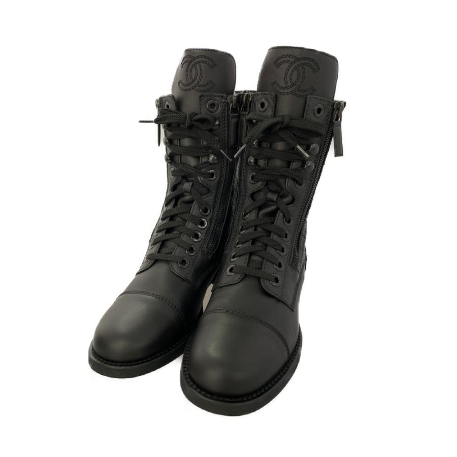 CHANELシャネルマトラッセキルティングブーツ