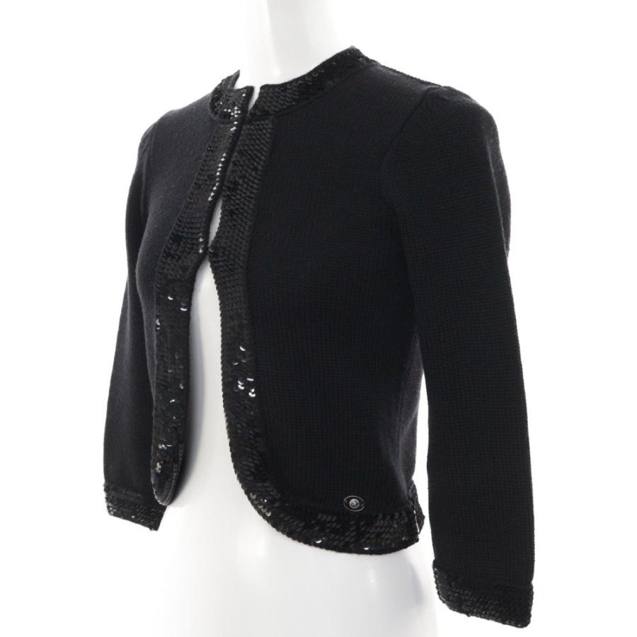CHANEL シャネル ニットカーディガントップス スパンコール CHANEL シャネル ニットカーディガントップス スパンコール