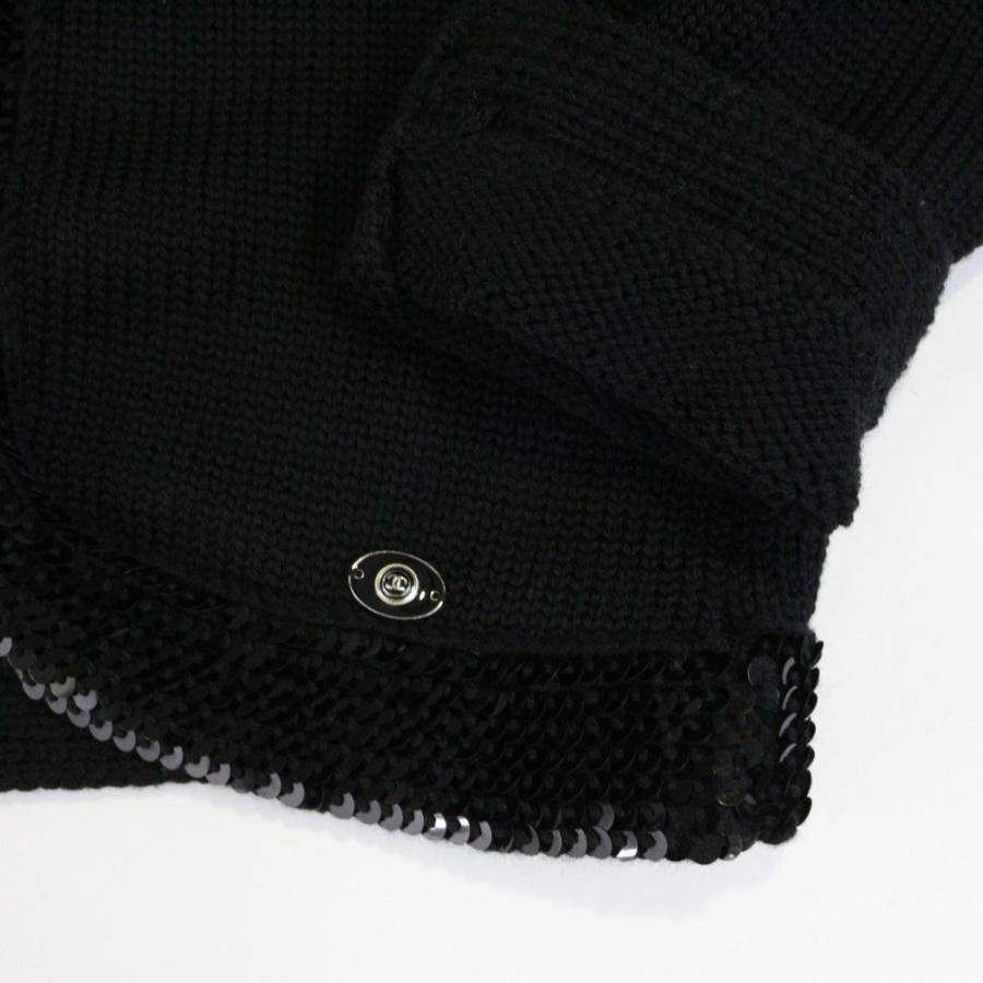 CHANEL シャネル ニットカーディガントップス スパンコール CHANEL シャネル ニットカーディガントップス スパンコール