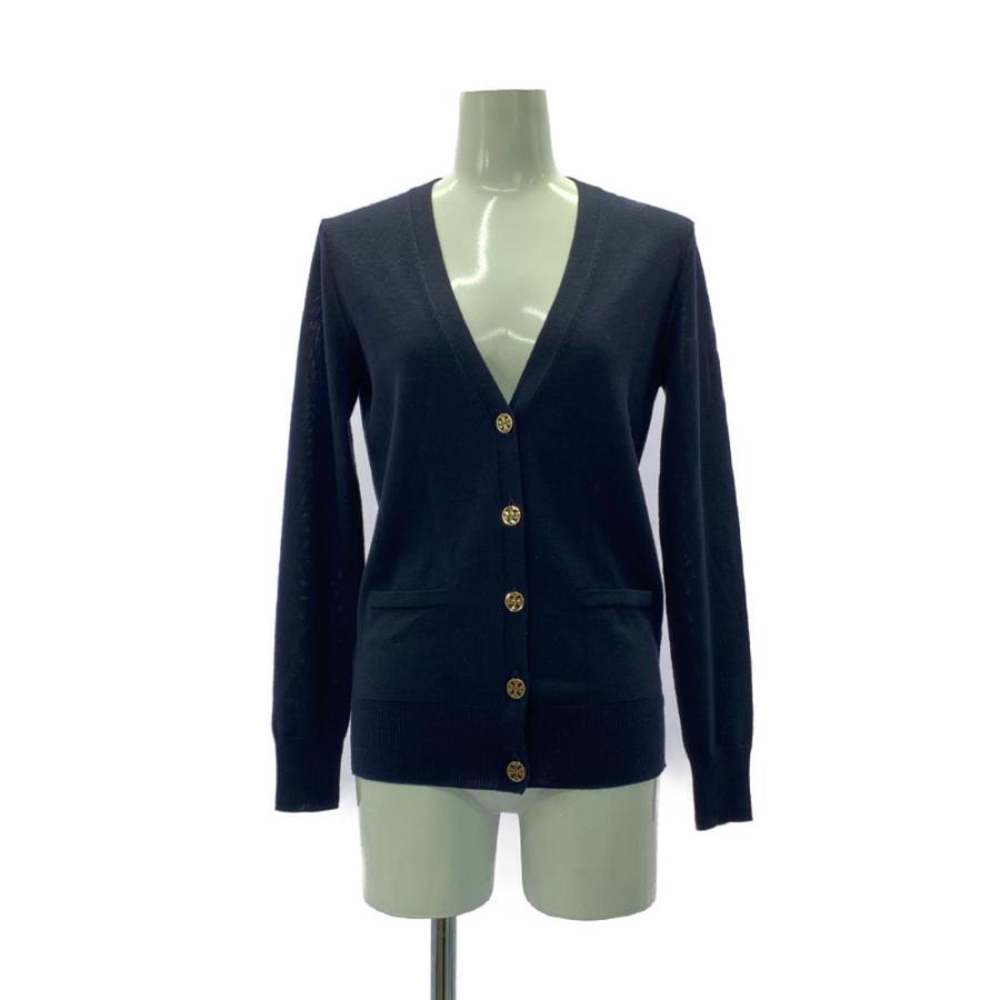 トリーバーチ ニット Tロゴボタン カーディガントップス/10005922/XS  