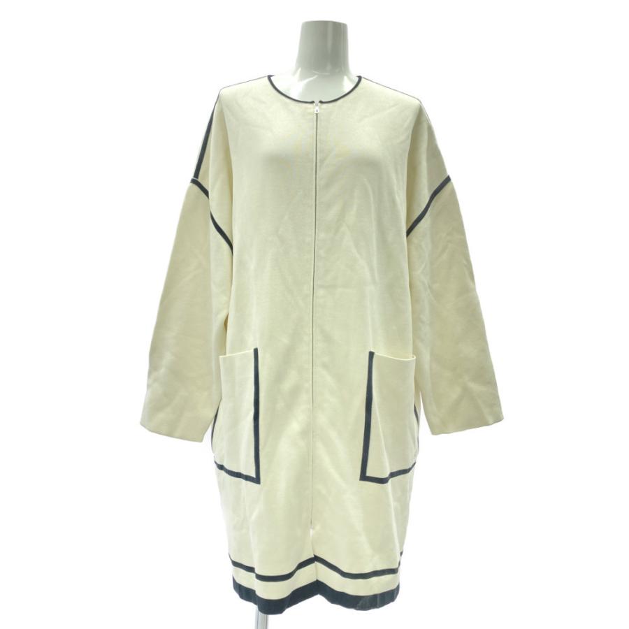 HERMES（エルメス） MANTEAU ZIPPE MOLLET ノーカラー ニットコート 