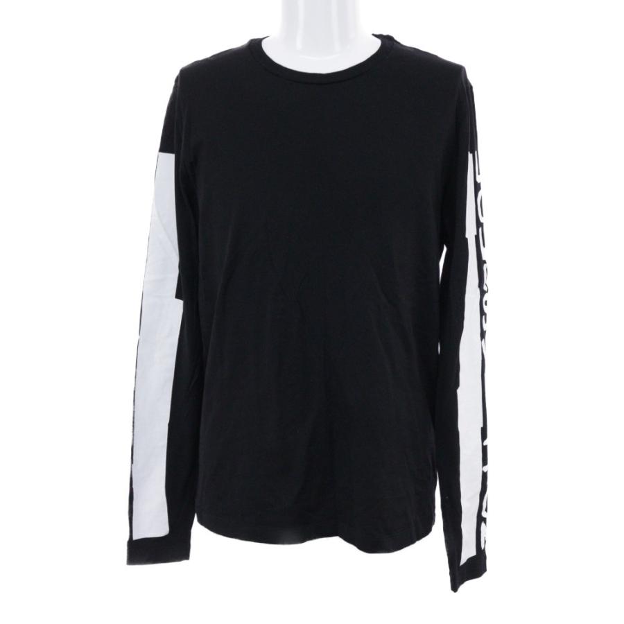 美品　ルイヴィトン　ロングスリーブTシャツ　ロゴプリント　ブラック　Sサイズ ルイヴィトン 長袖・カットソー・Tシャツトップス ロゴプリント