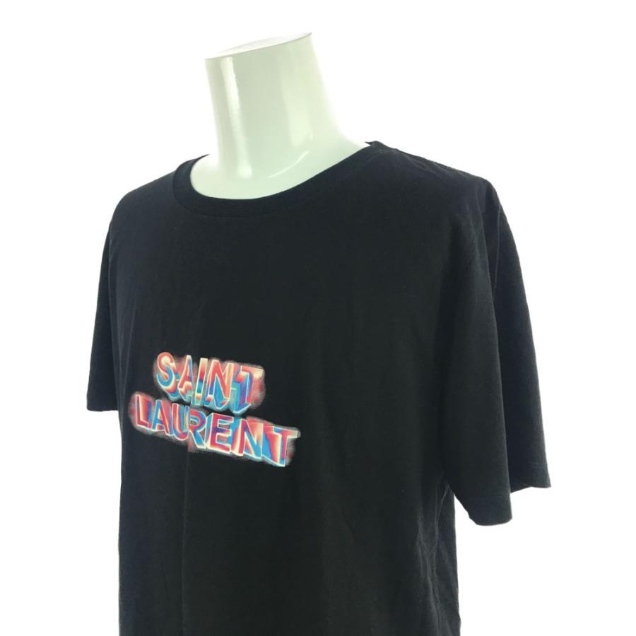 美品・サンローランパリ 半袖・カットソー・Tシャツトップス ロゴ 