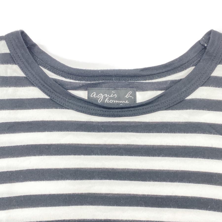 アニエスベーオム ボーダーカットソー・Tシャツトップス/8807J/1