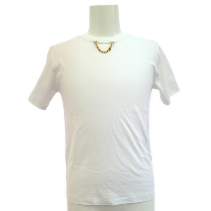 Louis Vuitton（ルイヴィトン） チェーンネック Tシャツ XS 首元のチェーンが可愛い♪】ルイヴィトン コットン Tシャツ (Louis