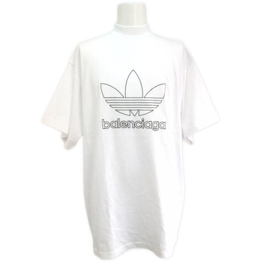 BALENCIAGA（バレンシアガ） adidas ロゴ 半袖 カットソー Tシャツ