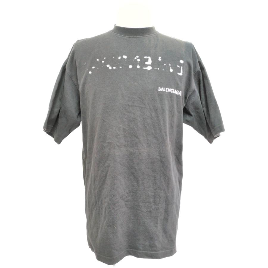 BALENCIAGA バレンシアガ Tシャツセット 黒 グレー BALENCIAGA（バレンシアガ） Hand Drawnロゴ Large Fit T-Shirt 半袖