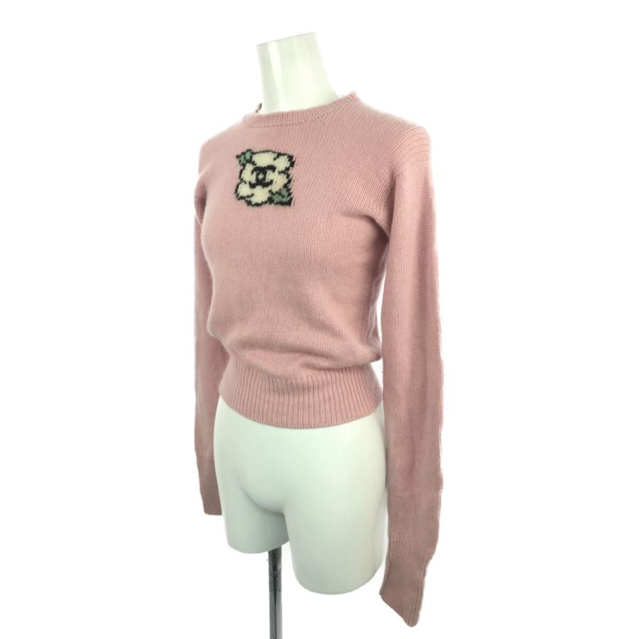 CHANEL シャネル 長袖・ニット・セータートップス カメリア/38 CHANEL シャネル 長袖・ニット・セータートップス カメリア/38