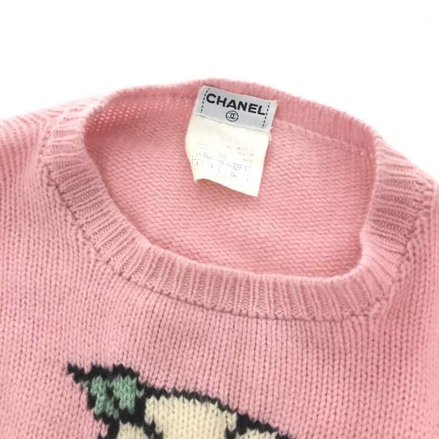 CHANEL シャネル 長袖・ニット・セータートップス カメリア/38 CHANEL シャネル 長袖・ニット・セータートップス カメリア/38