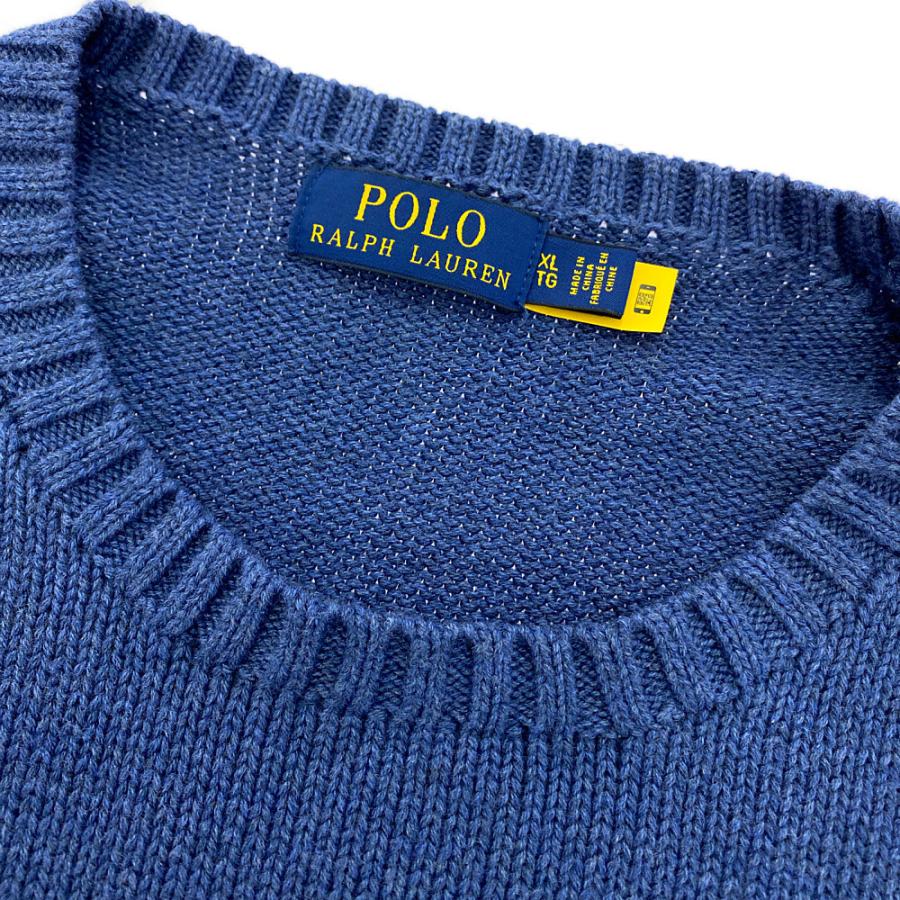 【ポロラルフローレン】ニット　セーター　ポロベア　XLサイズ　ネイビー ラルフローレン ポロ レディース 50周年 ポロベアー ウール ニット