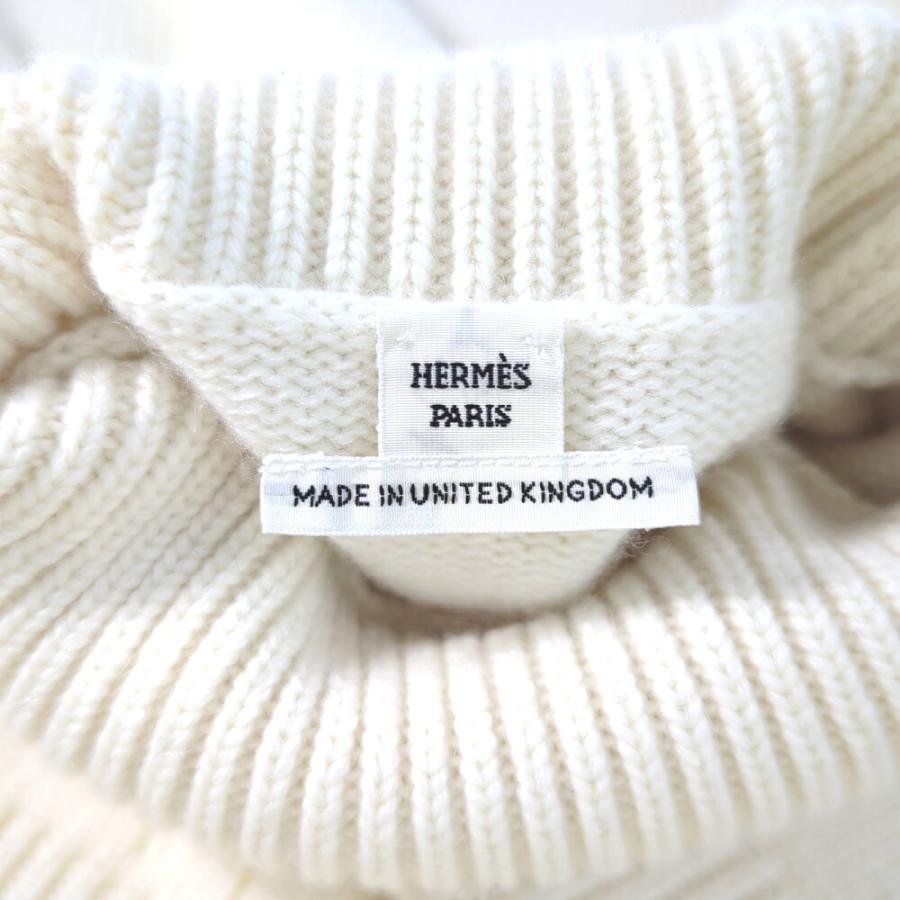 HERMES タートルネック セーター カシミヤ50%ウール50% イタリア製 HERMES エルメス タートルネック カシミヤ ニット・セーター