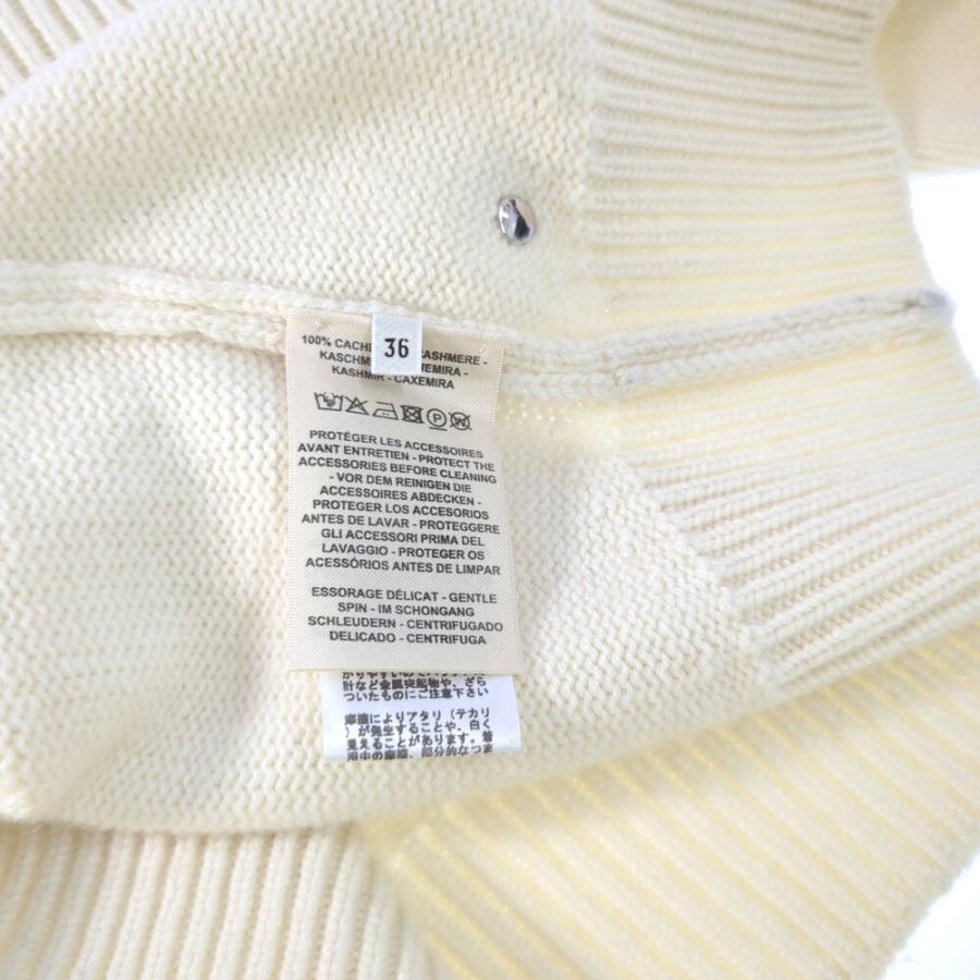 HERMES ホワイト ニットセーター 2022年秋冬 HERMES エルメス セーター レディース 長袖 ニット Hリフト