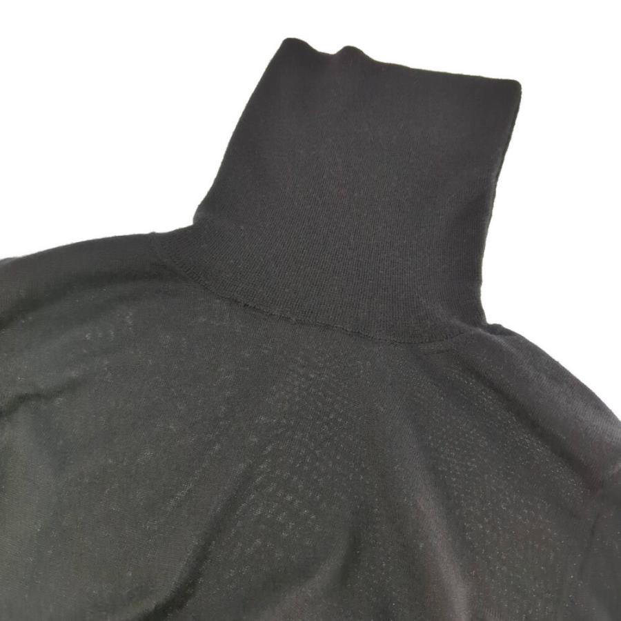 HERMES ニット【タートルネック】【サイズМ】カシミヤ80%×シルク