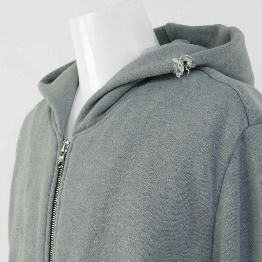 アミリ ダメージ加工 スウェットパーカートップス/MHD01-216/L/グレー