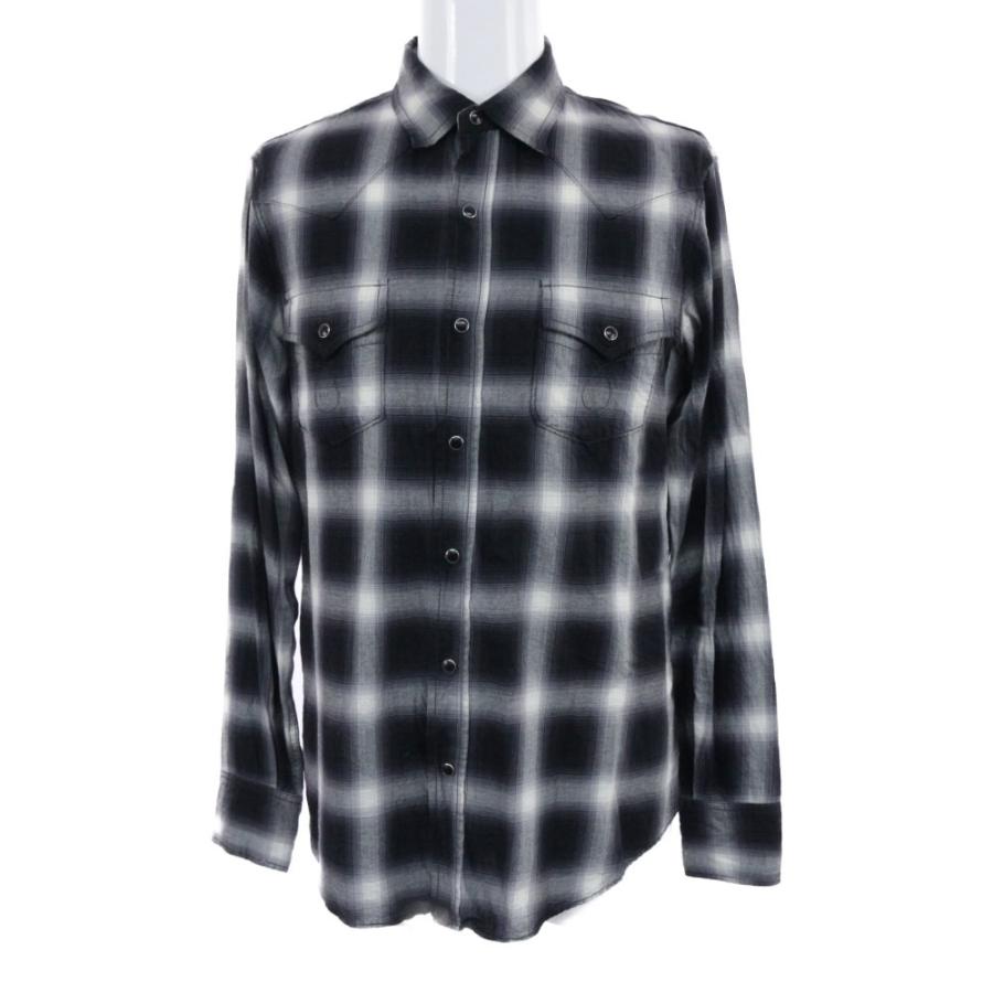サンローランパリ オンブレチェックウエスタン・長袖シャツトップス/455433/M/ブラック/グレー/SAINT LAURENT PARIS 翌日配送可/b191103/316399 :TPKA2547M:リファスタ・Yahoo!ショッピング店 - 通販 - Yahoo!ショッピング サンローランパリ オンブレチェックウエスタン・長袖シャツトップス/455433/M/ブラック/グレー/SAINT LAURENT PARIS 翌日配送可/b191103/316399 :TPKA2547M:リファスタ・Yahoo!ショッピング店 - 通販 - Yahoo!ショッピング