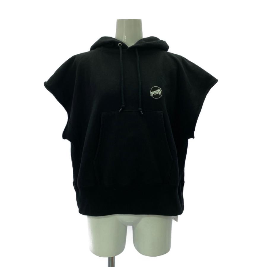 HOLIDAY ホリデイ ULTRA HEAVY SWEAT CUT OFF HOODIE/CIRCLE LOGO 