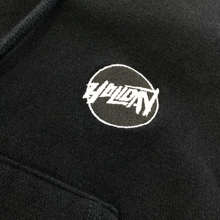 HOLIDAY ホリデイ ULTRA HEAVY SWEAT CUT OFF HOODIE/CIRCLE LOGO 