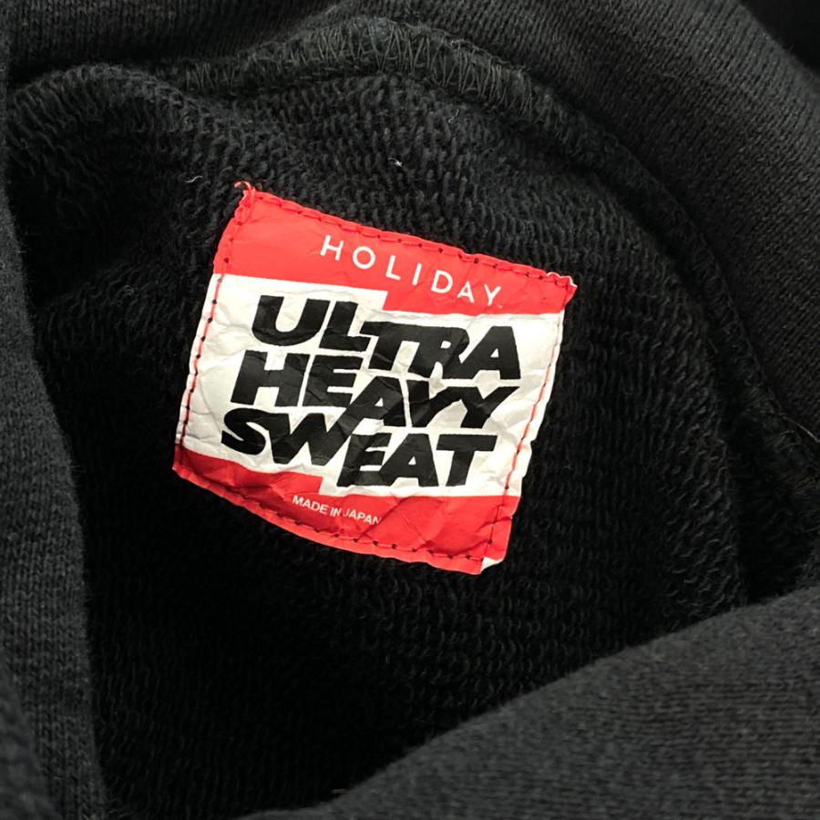 HOLIDAY ホリデイ ULTRA HEAVY SWEAT CUT OFF HOODIE/CIRCLE LOGO 