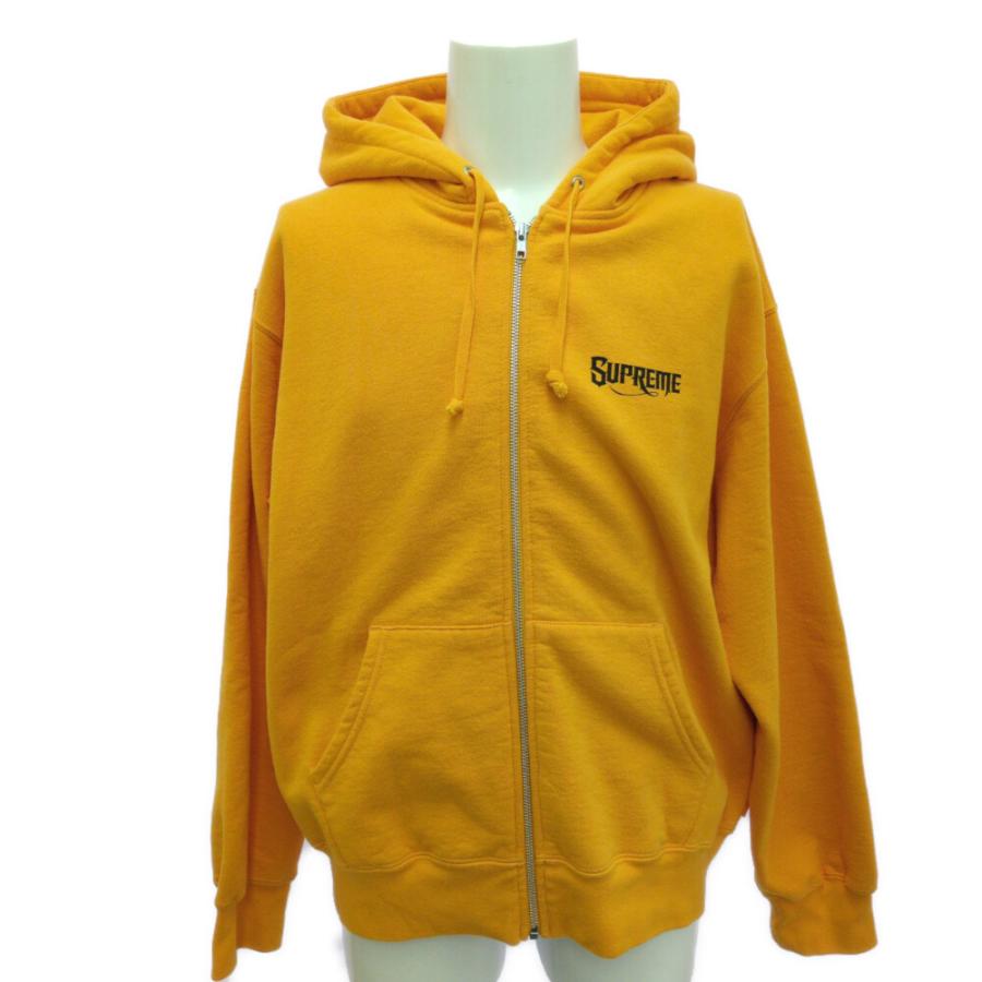 Supreme（シュプリーム） ジップパーカー M オレンジ イエロー