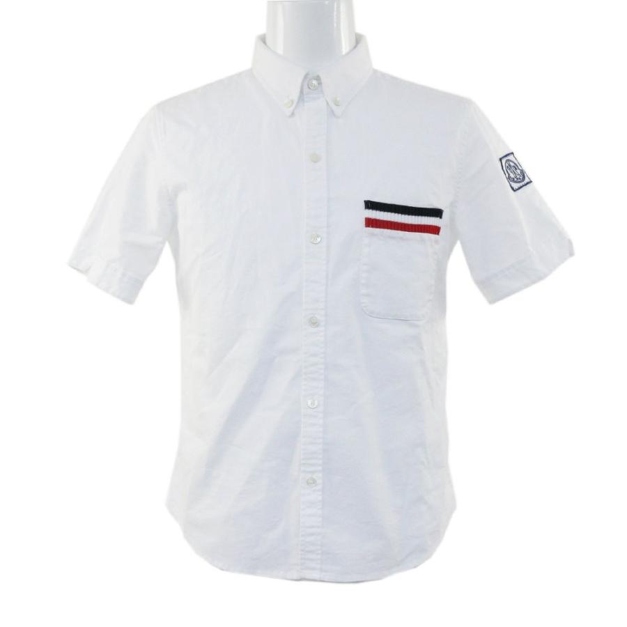 美品・モンクレールガムブルー CAMICIA・半袖・シャツ・トップス 