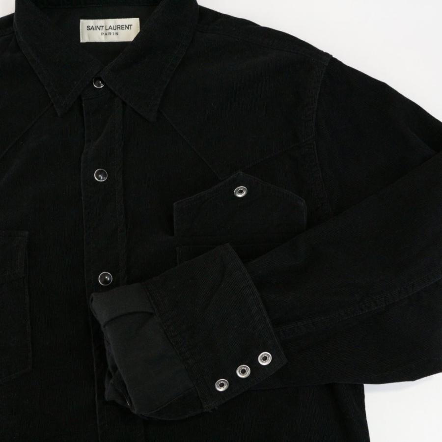 サンローランパリ 長袖・コーデュロイウエスタンシャツトップス 17AW 